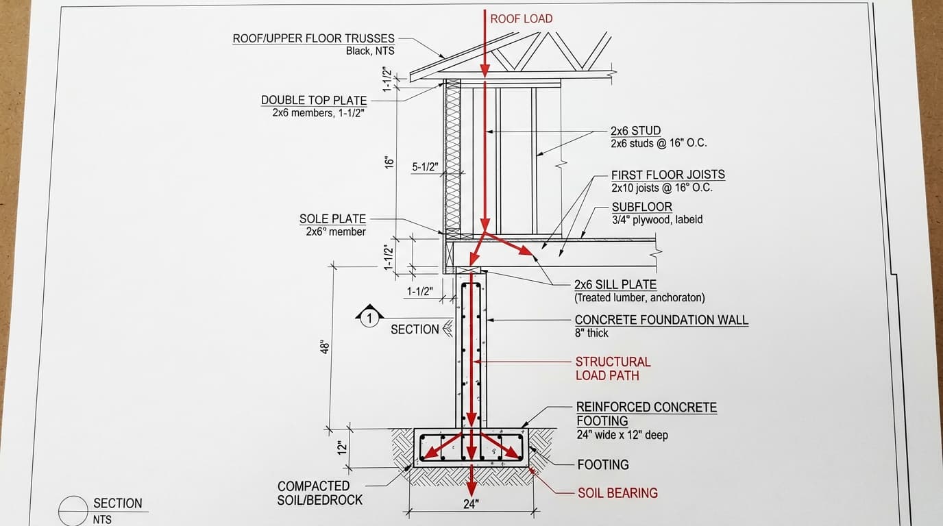Basement structural support inspection