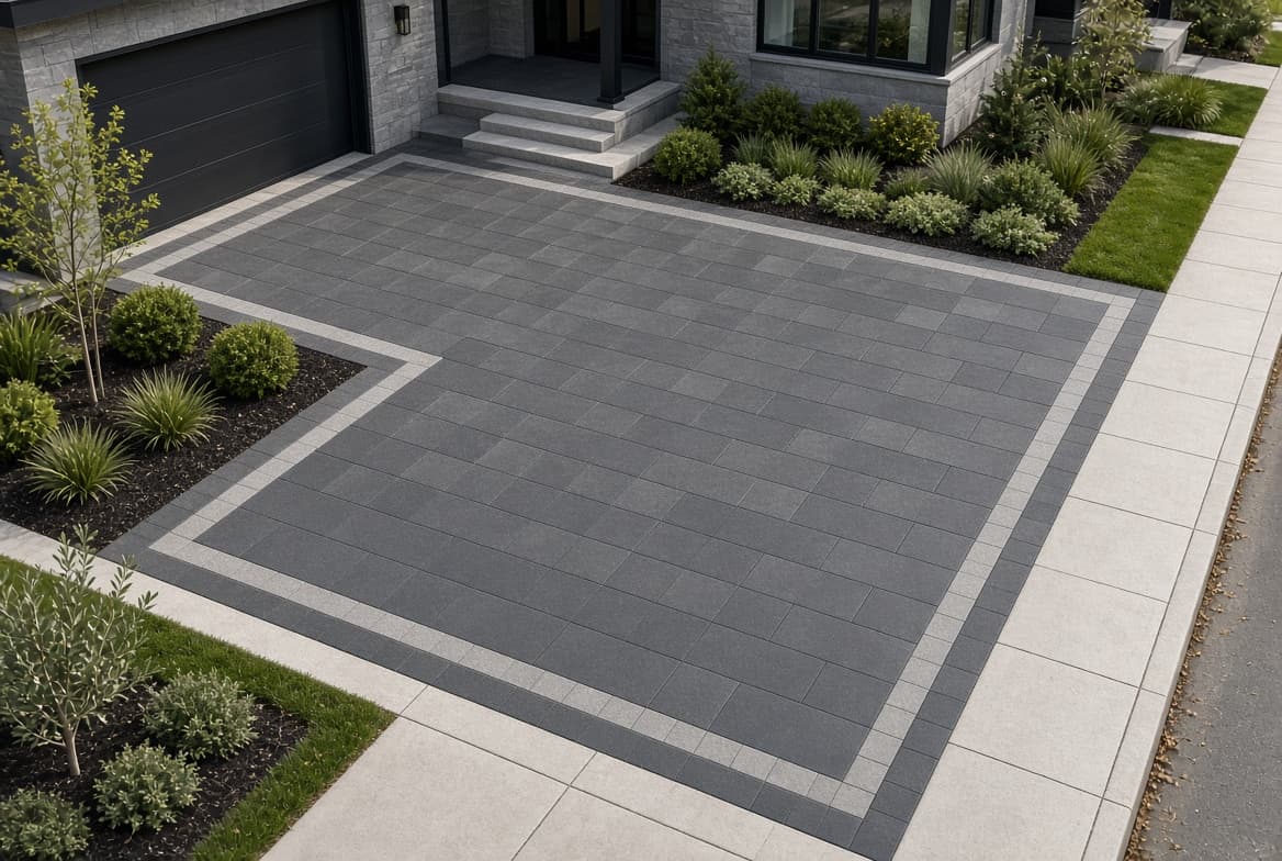 Driveway materials comparison: asphalt vs. concrete vs. interlock pavers